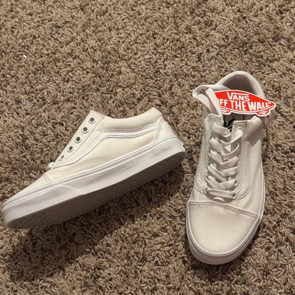 Vans Classic White Canvas Sneakers
